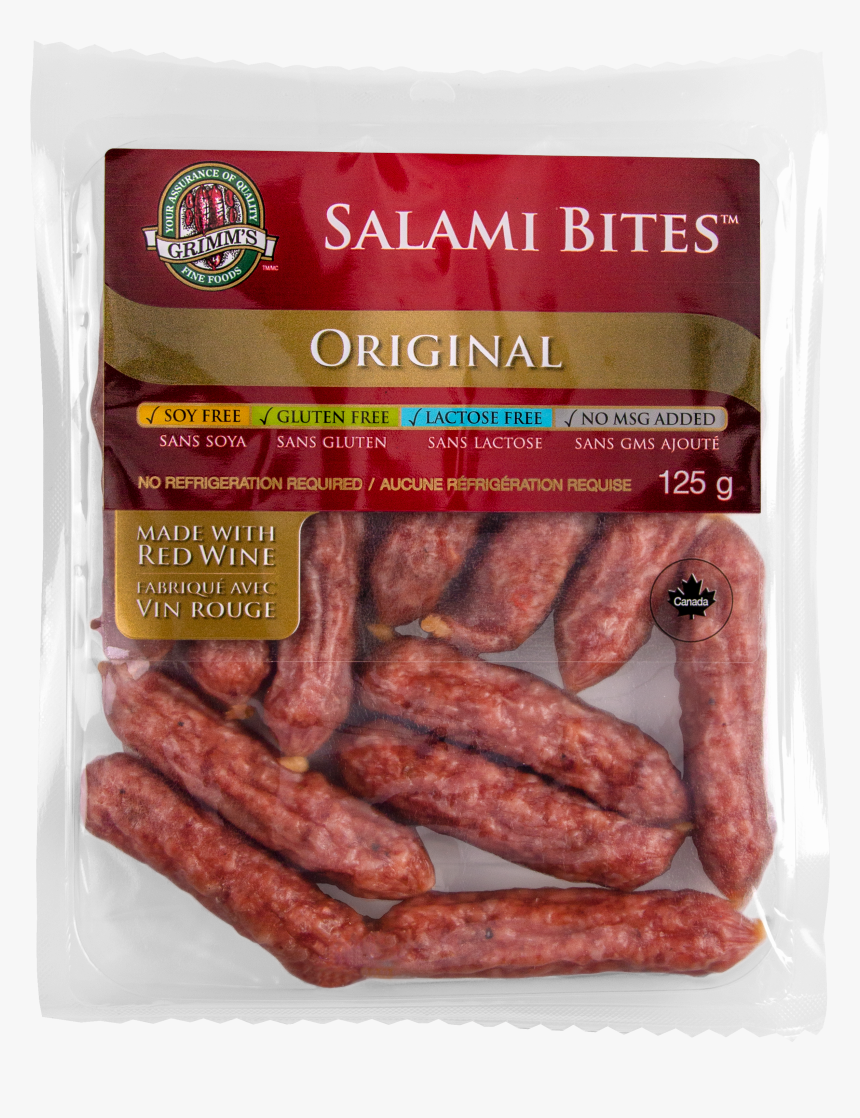 Grimm"s Salami Bites, Salami, Dry Cured, Meat Snacks - Breakfast Sausage, HD Png Download, Free Download