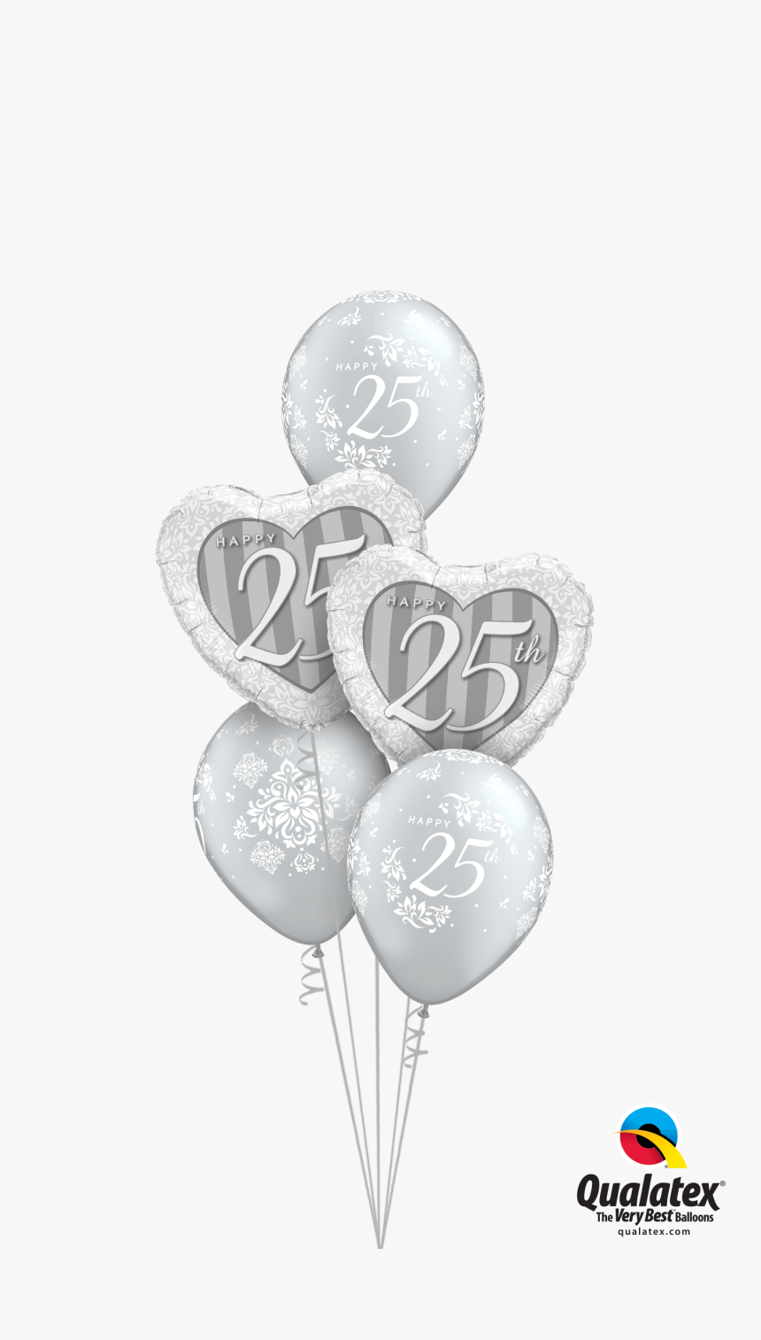 25th Anniversary Classic At London Helium Balloons - Happy Birthday Red And Blue Balloons, HD Png Download, Free Download