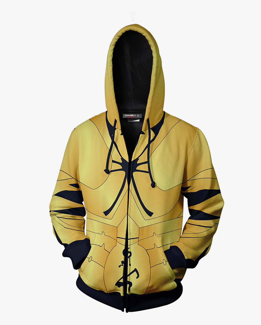 Fate/ Stay Night Gilgamesh Cosplay Zip Up Hoodie Jacket - Fate Gilgamesh Hoodie, HD Png Download, Free Download