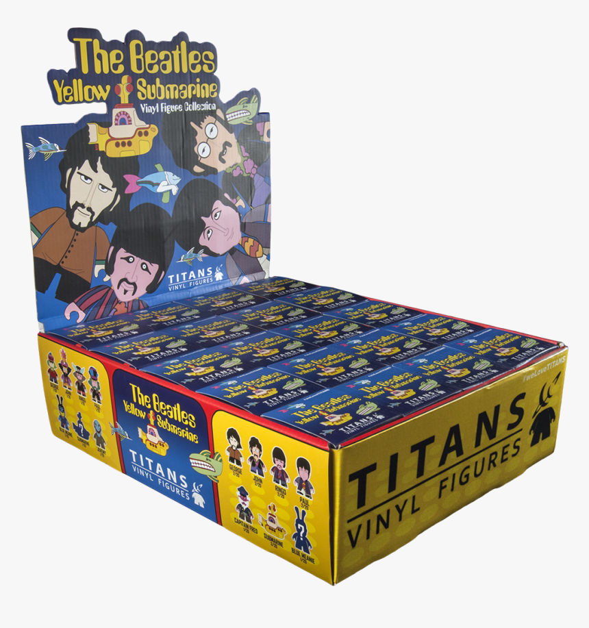 Yellow Submarine Titans Vinyl Figures Display - Beatles Titans Vinyl Figures, HD Png Download, Free Download