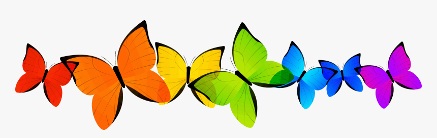 Clipart Butterfly Border Design, HD Png Download, Free Download