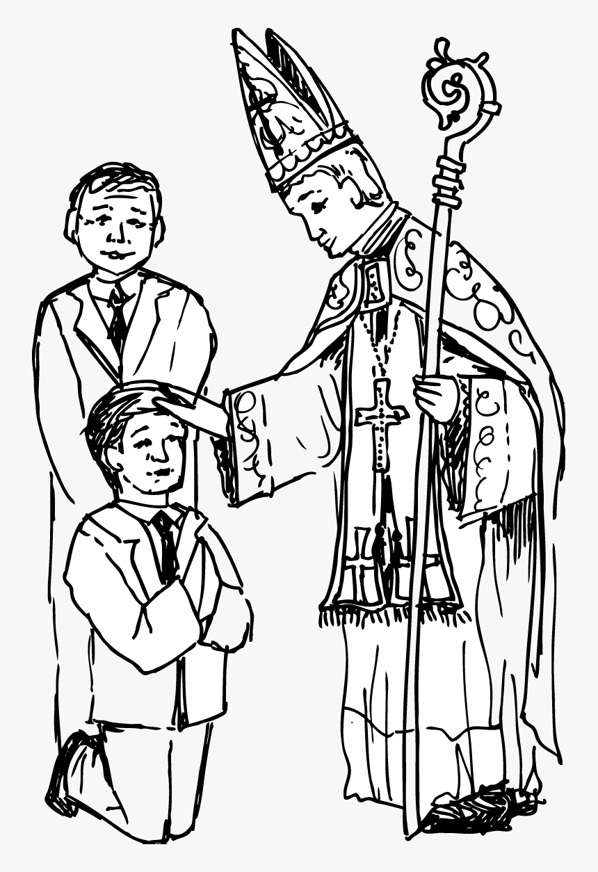 Catholic Confirmation Clipart - Confirmation Clipart Black And White, HD Pn...