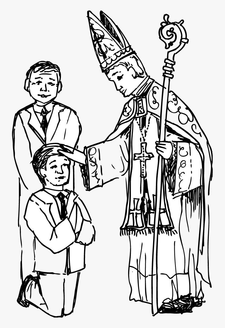 Catholic Confirmation Clipart - Confirmation Clipart Black And White, HD Png Download, Free Download