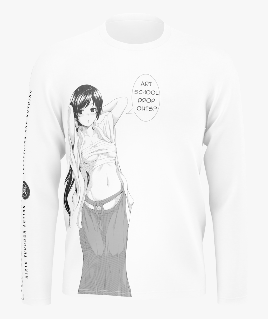 Anime Girl Art School Dropouts - Sweatshirt, HD Png Download, Free Download