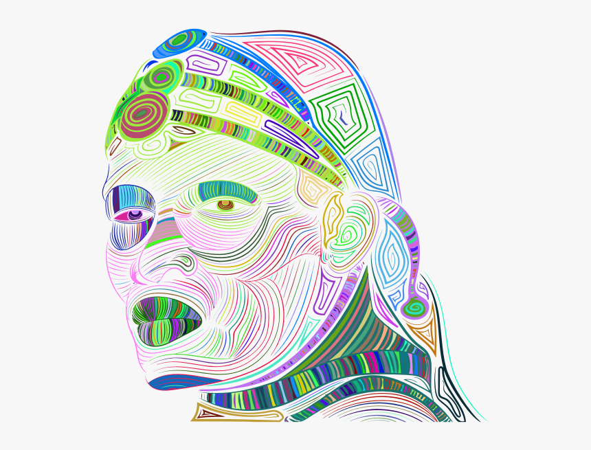 Maasai Man Line Art Prismatic No Background - Illustration, HD Png Download, Free Download