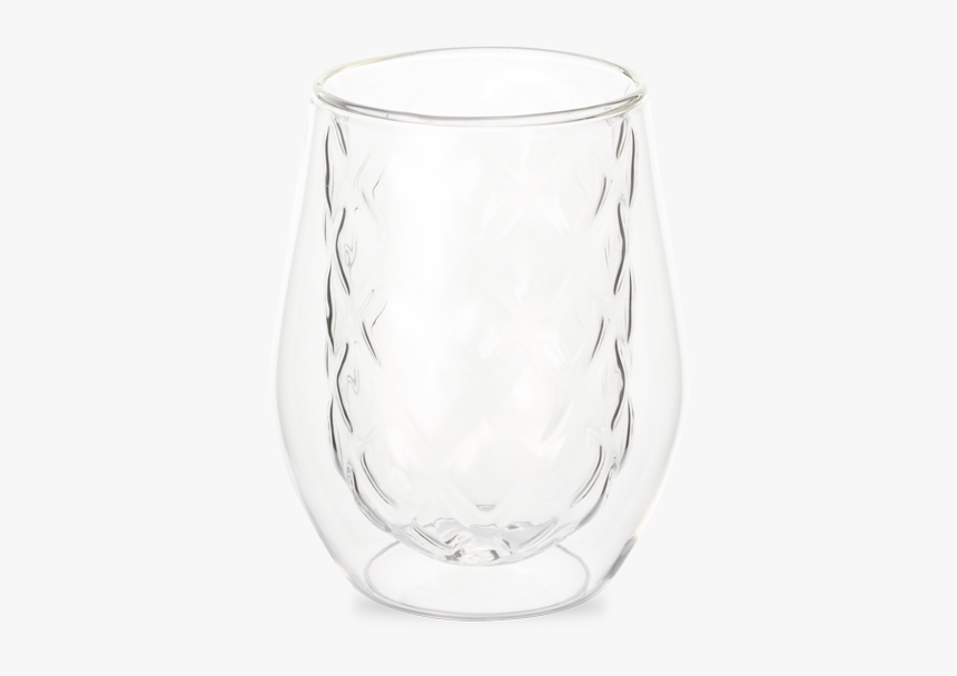 Diamond Double Wall Glass Clear - Wine Glass, HD Png Download, Free Download