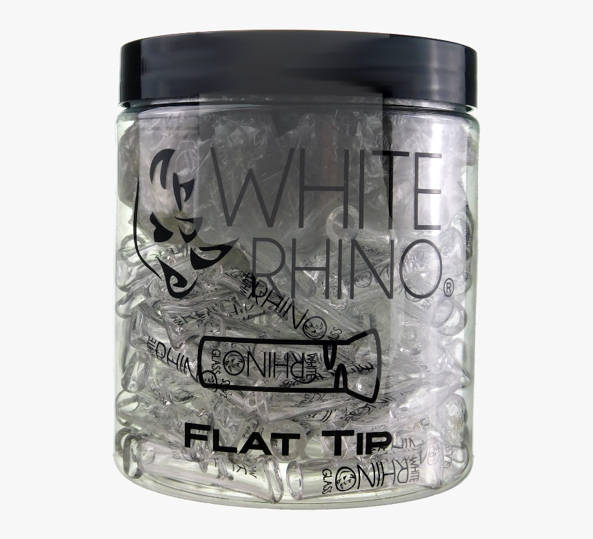 White Rhino Glass Tips Flat - Cosmetics, HD Png Download, Free Download