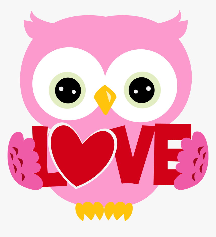 Free February Owl Cliparts, Download Free Clip Art, - Cute Valentines Day Clipart, HD Png Download, Free Download