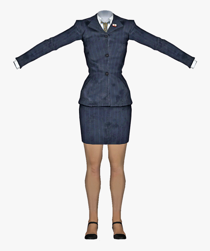 Bennys Suit Female - Pre War Businesswear In Fallout 4, HD Png Download, Free Download