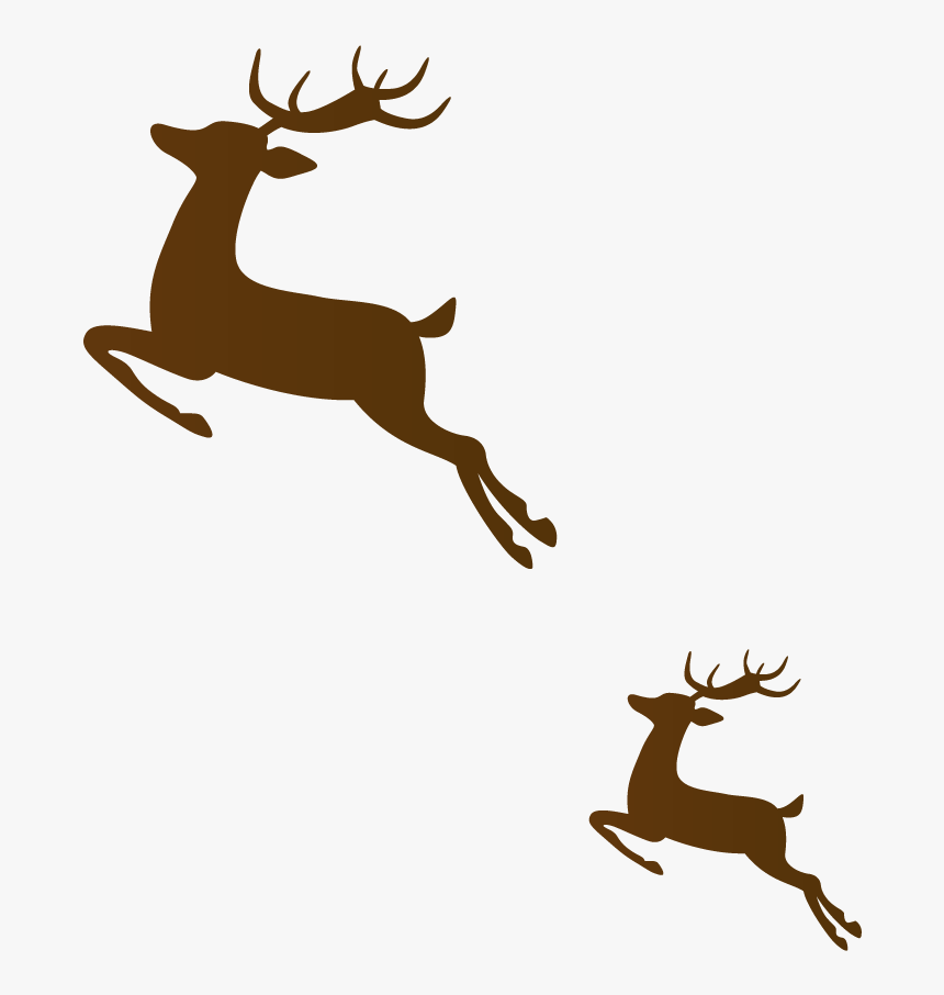 Reindeer Running Clipart, HD Png Download, Free Download