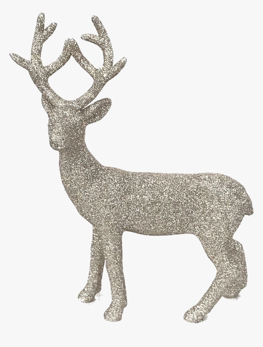 Sparkly Gold Christmas Deer - Deer, HD Png Download, Free Download