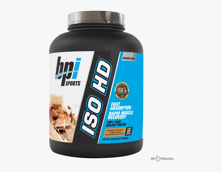 Bpi Sport Iso Hd Whey Protein Isolate Peanut Butter - Bodybuilding Supplement, HD Png Download, Free Download