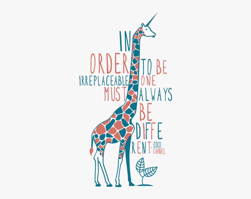 Vector Giraffe Flat - Giraffe Png Quote, Transparent Png, Free Download