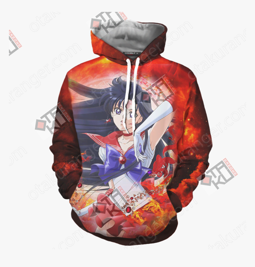 Sailor Moon Sailor Mars 3d Hoodie - Mortal Kombat Scorpion 3d Hoodie, HD Png Download, Free Download