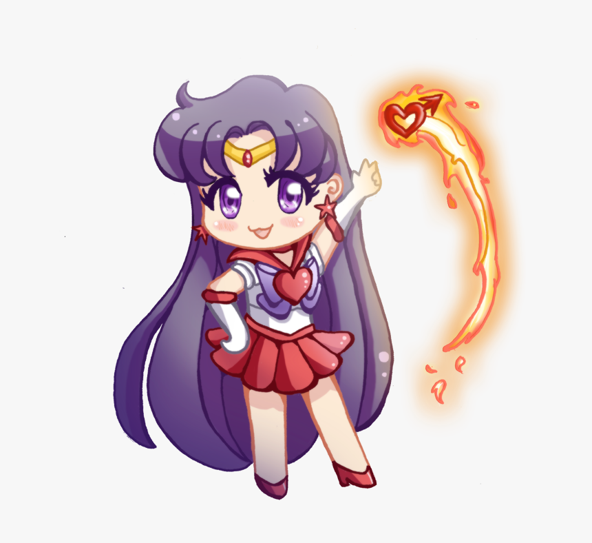 Chibi By Drewbiedooah - Sailor Moon Mars Chibi, HD Png Download, Free Download