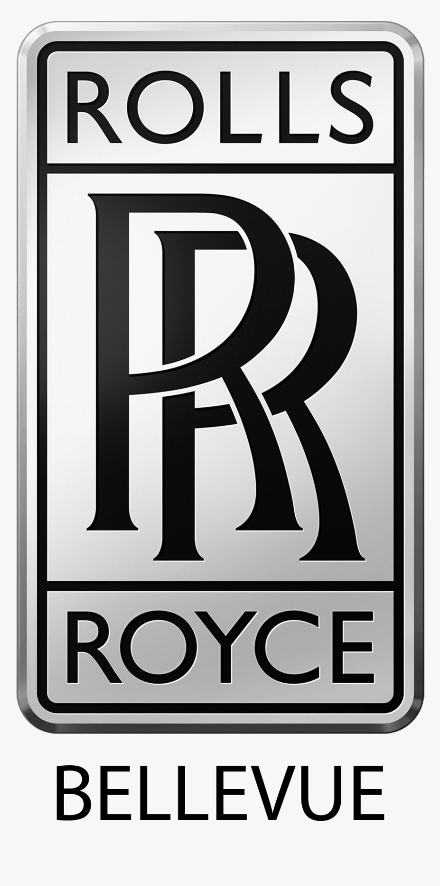 Rolls Royce Bellevue Logo 02 Shaded - Black-and-white, HD Png Download, Free Download