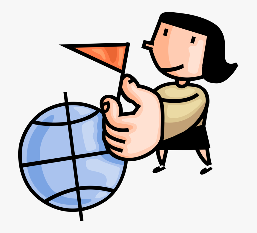 Vector Illustration Of World Traveler Holds Travel, HD Png Download, Free Download