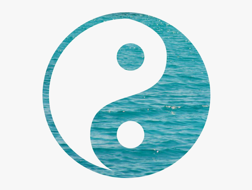 Ocean Yin Yang // I Remember Seeing This When I Bathed - Yin Yang Tumblr Transparent, HD Png Download, Free Download