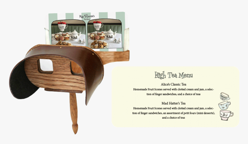 High Tea Menu Stereoscope Card - Coffee Table, HD Png Download, Free Download