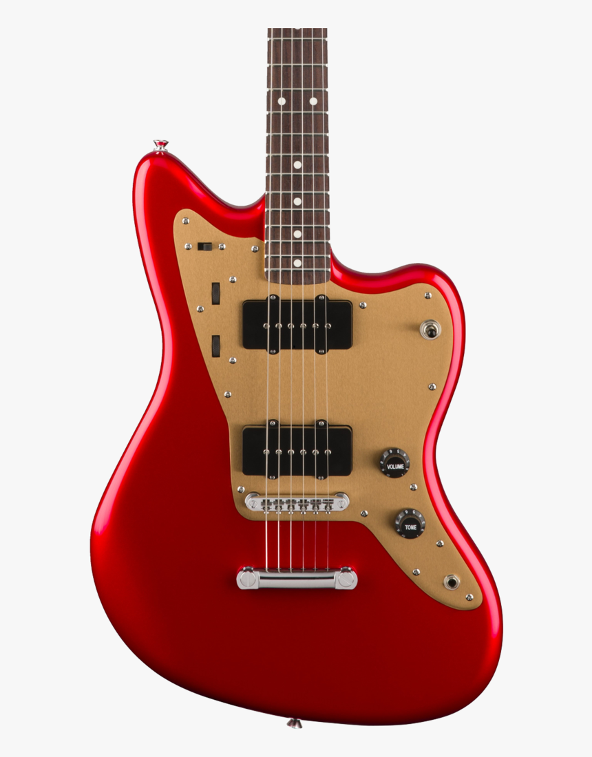 Squier Deluxe Jazzmaster St Candy Apple Red - Squier Deluxe Jazzmaster Tremolo, HD Png Download, Free Download