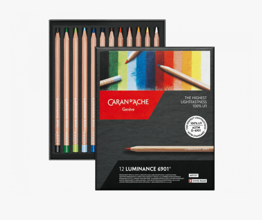 Luminance 12 Colors Caran D Ache, HD Png Download, Free Download