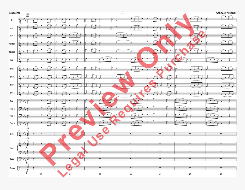 Orchestral Sheet Magnificent Seven Bernstein, HD Png Download, Free Download