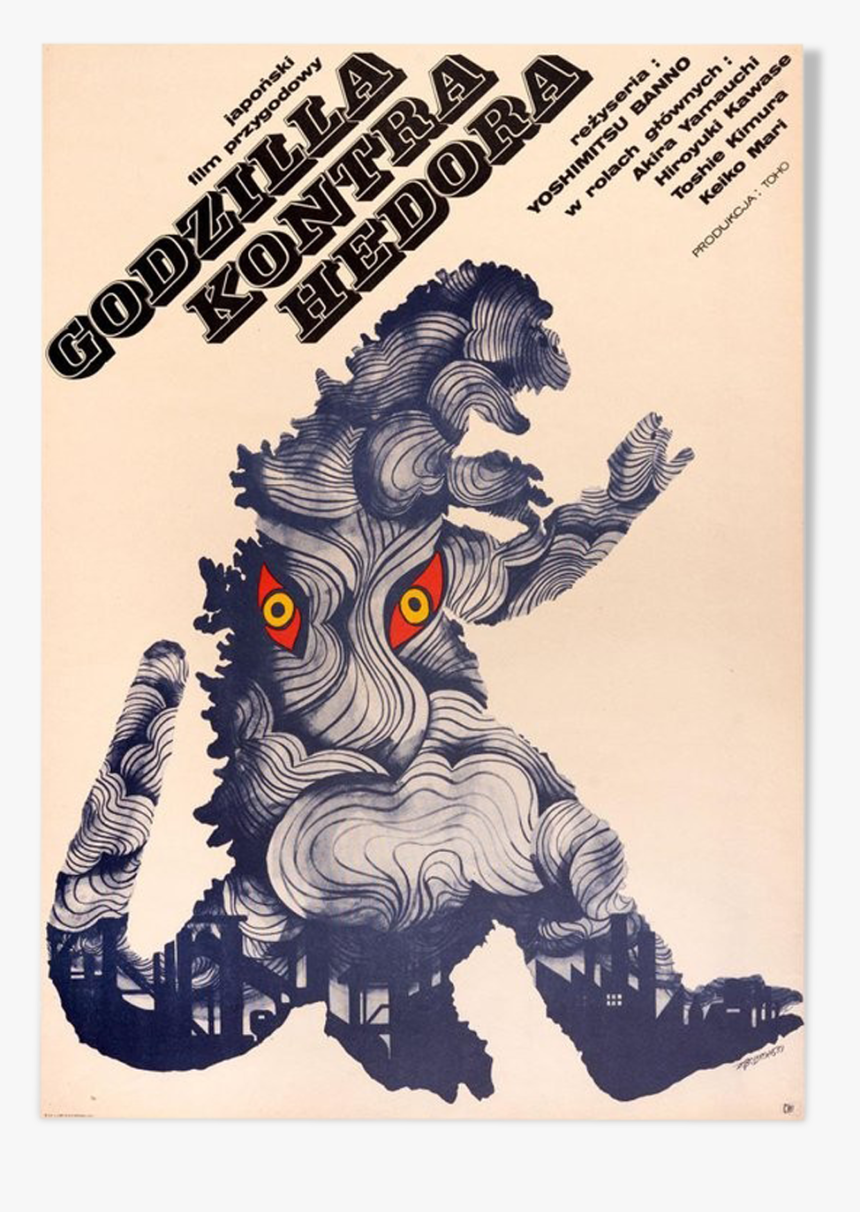Displays Vintage "godzilla Vs The Smog Monster - Godzilla Vs Hedorah Poster, HD Png Download, Free Download