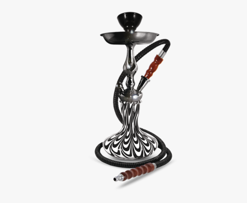 Small Hookah Pipes - Black And White Hookah, HD Png Download, Free Download