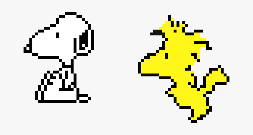 Snoopy Pixel Art, HD Png Download, Free Download