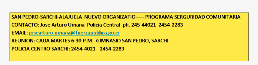 San Pedro Sarchi Alajuela Nuevo Organizatio Programa - Circle, HD Png Download, Free Download