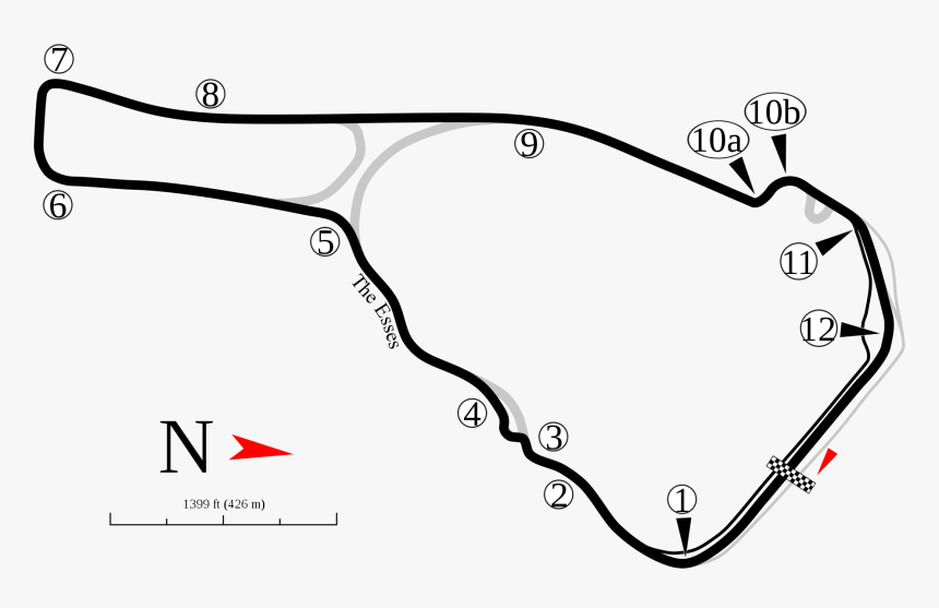 Road Atlanta Moto Circuit Map 2003-2008 - Road Atlanta Track Map, HD Png Download, Free Download