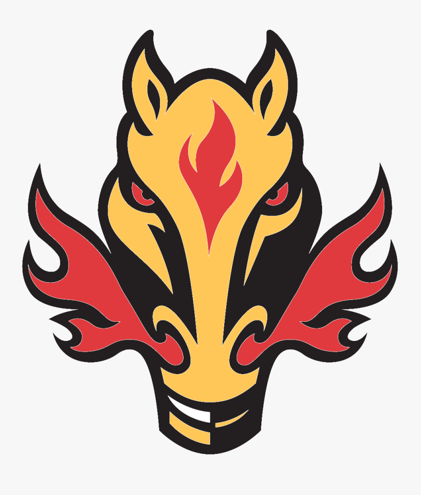 Svg Black And White Download Image Calgary Flames Horse - Calgary Flames Logo, HD Png Download, Free Download