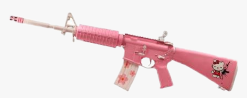 Hello Kitty Gun - Pink Ar 15 Hello Kitty, HD Png Download, Free Download
