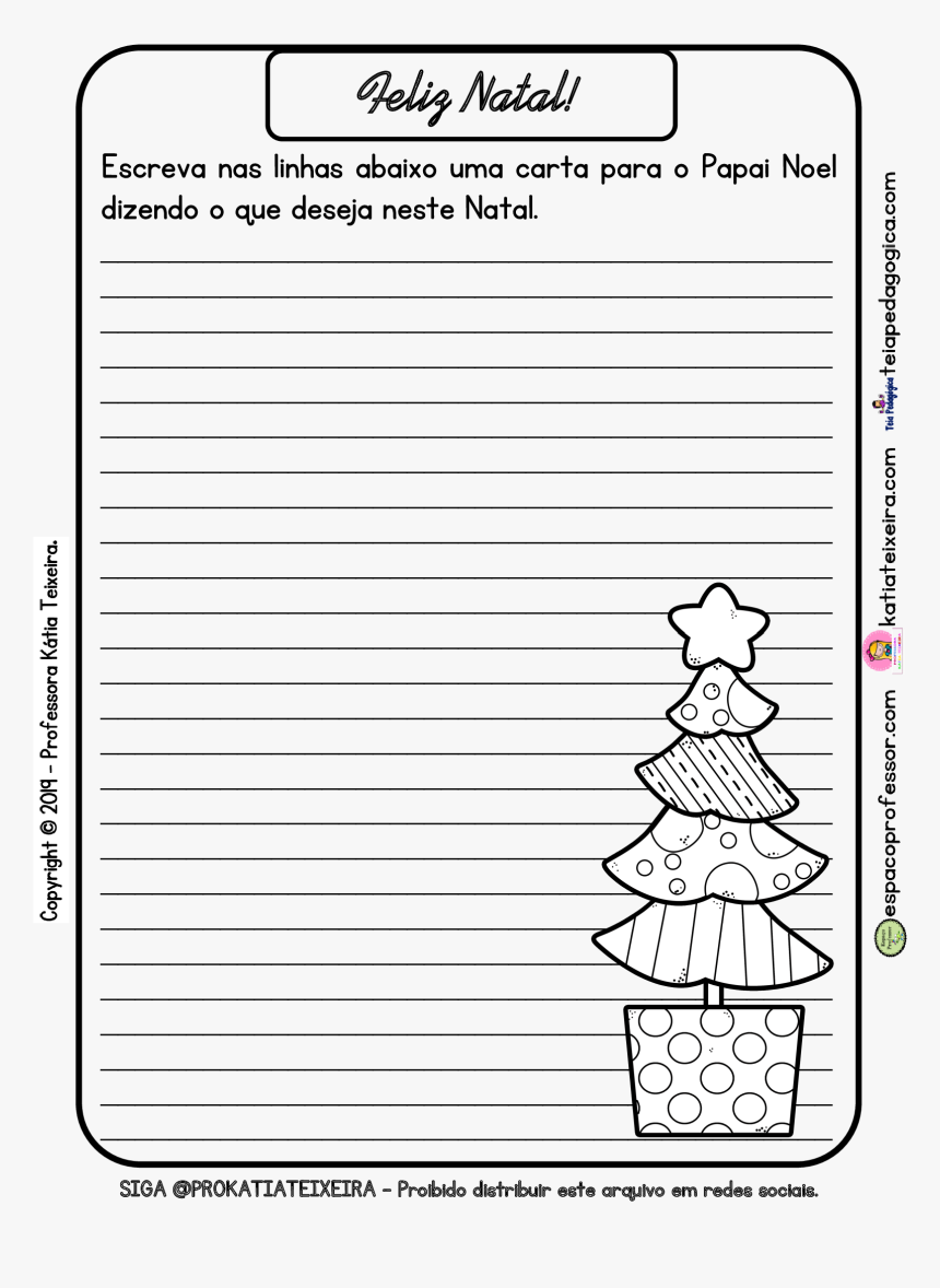 Atividade Carta Para Papai Noel, HD Png Download, Free Download