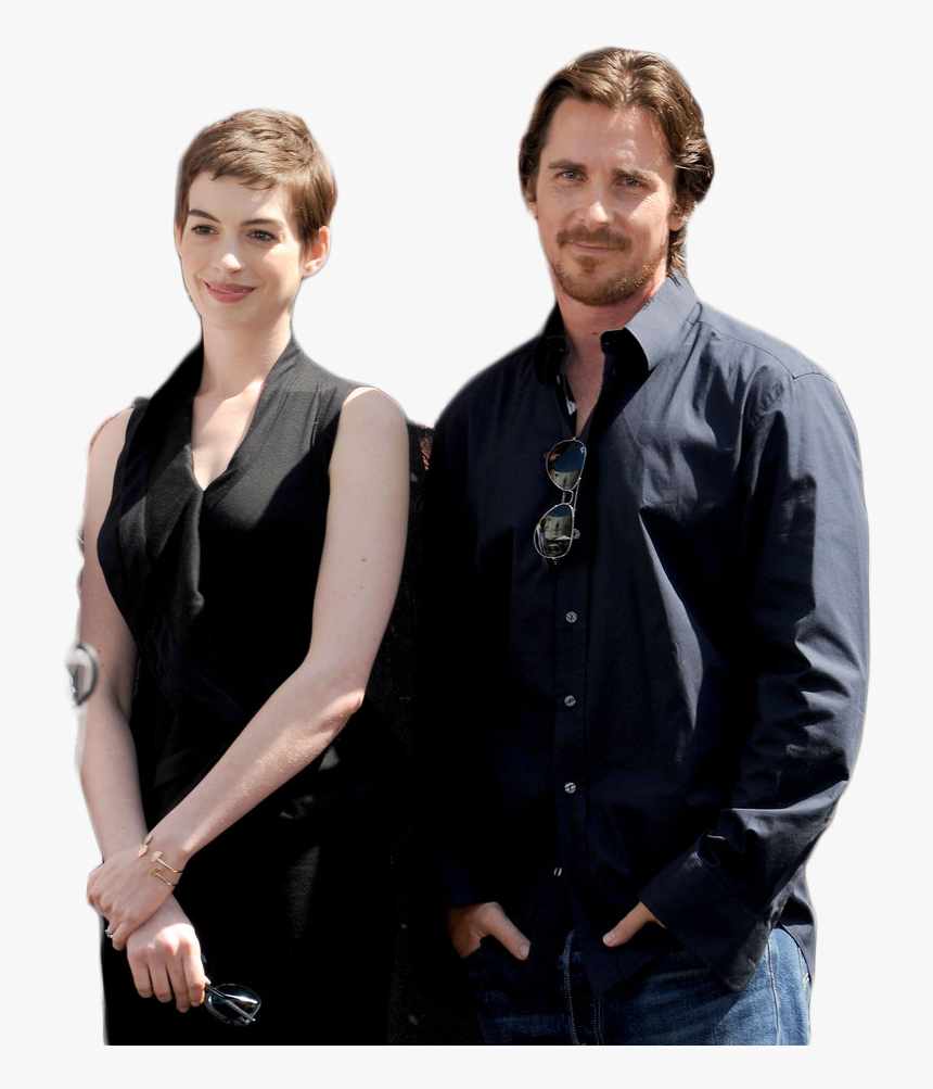 Anne Hathaway And Christian Bale, HD Png Download, Free Download