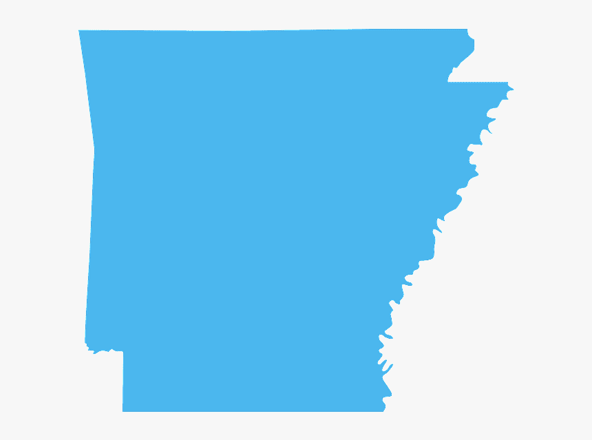 Outline Arkansas Map Png, Transparent Png, Free Download