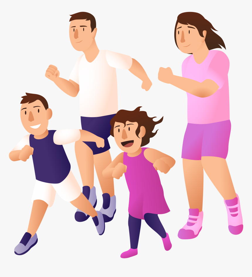 Transparent Diabetes Clipart - Family Sport Cartoon Png, Png Download, Free Download