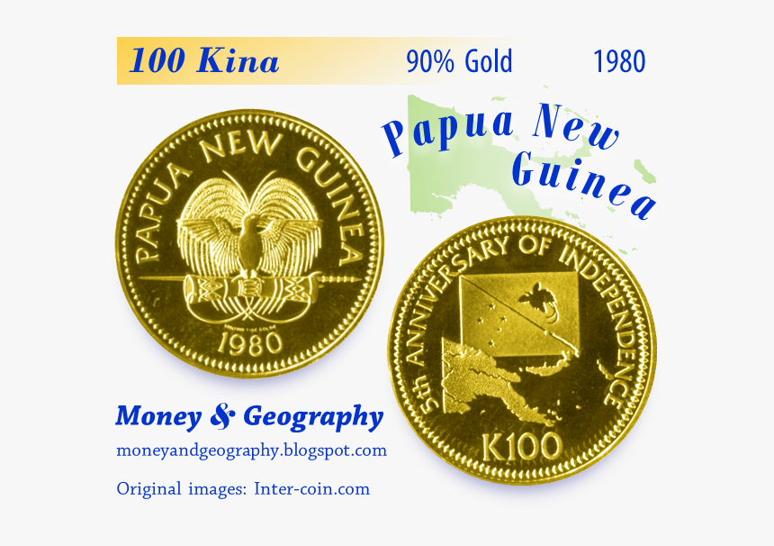1980 Papua New Guinea 100 Kina Gold Coin In Proof Condition - Coin, HD Png Download, Free Download