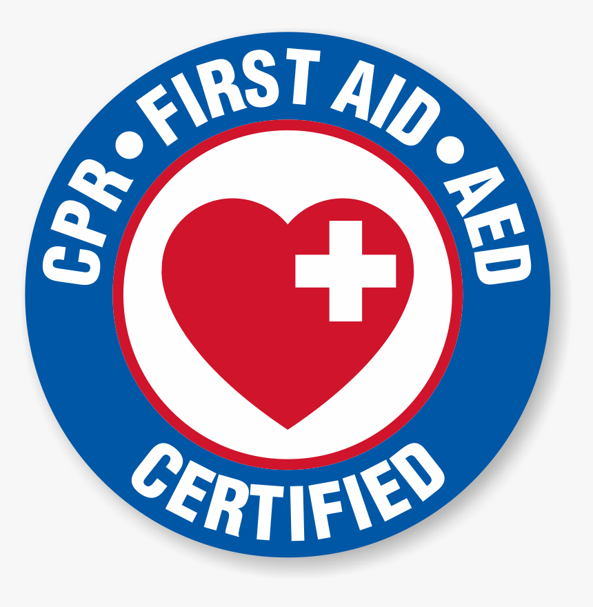 Cpr First Aid Aed Certified, HD Png Download, Free Download