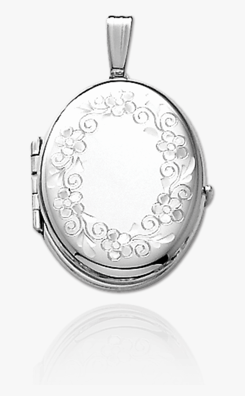 Locket With Engraved Flower Wreath - Locket, HD Png Download, Free Download