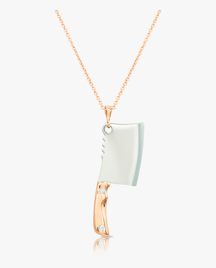 Cleaver Pendant With Diamond Rivets - Necklace, HD Png Download, Free Download