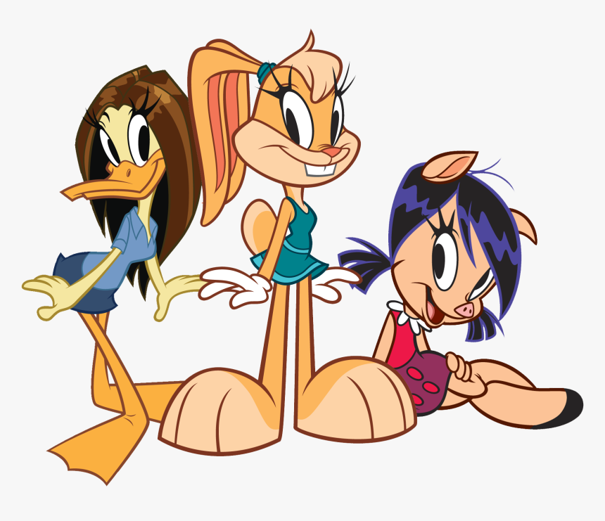 Tina, Lola And Petunia , Png Download - Tina Duck Looney Tunes, Transparent Png, Free Download