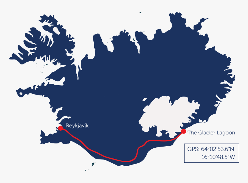 Ice Cave Iceland Location Map, HD Png Download, Free Download