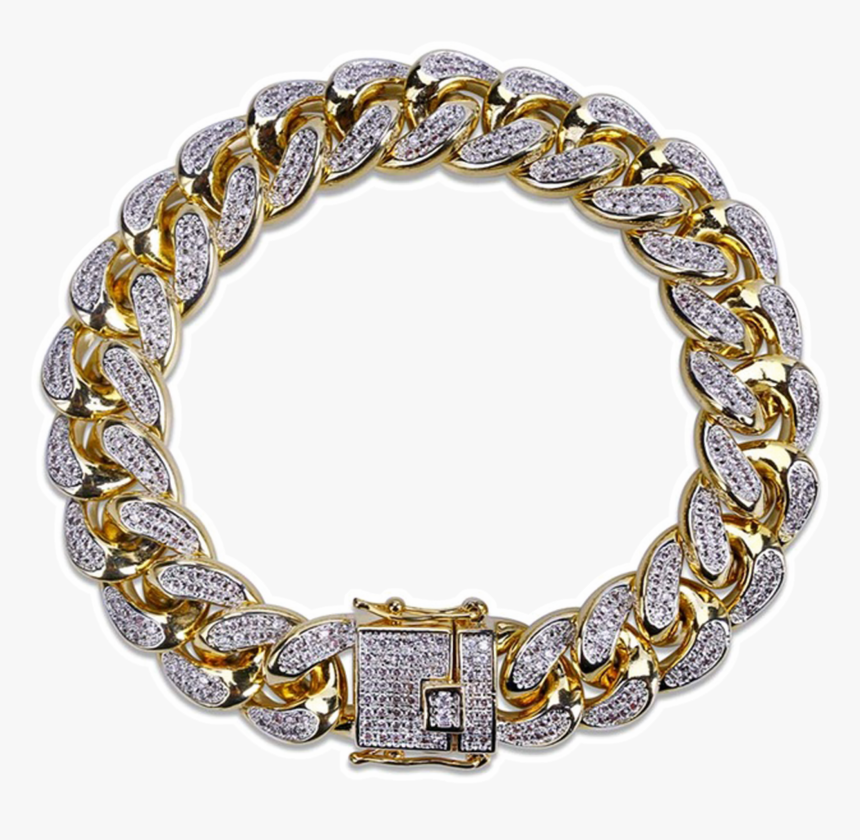 Diamond Encrusted Cuban Link, HD Png Download, Free Download