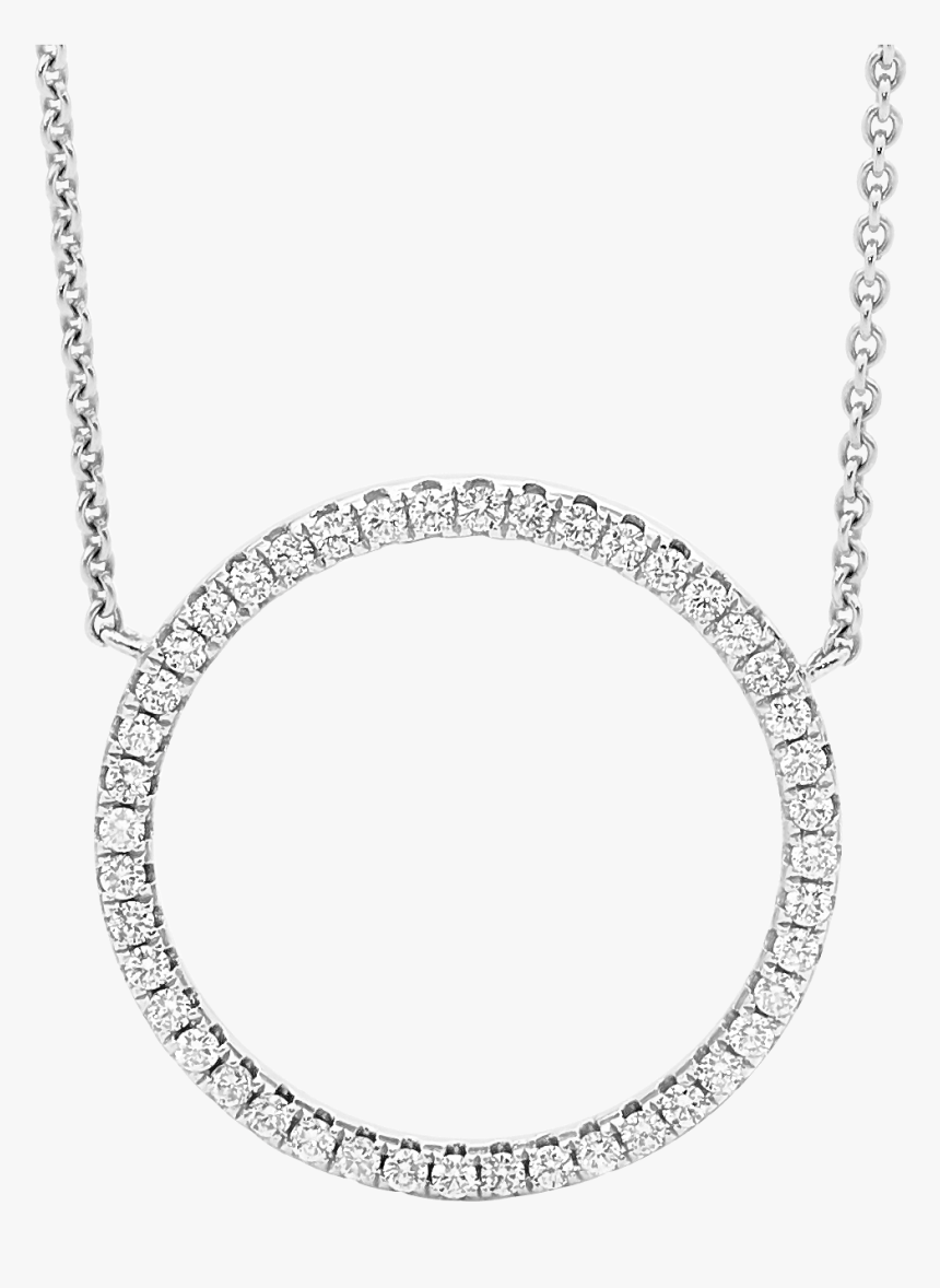 White Gold Diamond Necklace - Pendant, HD Png Download, Free Download