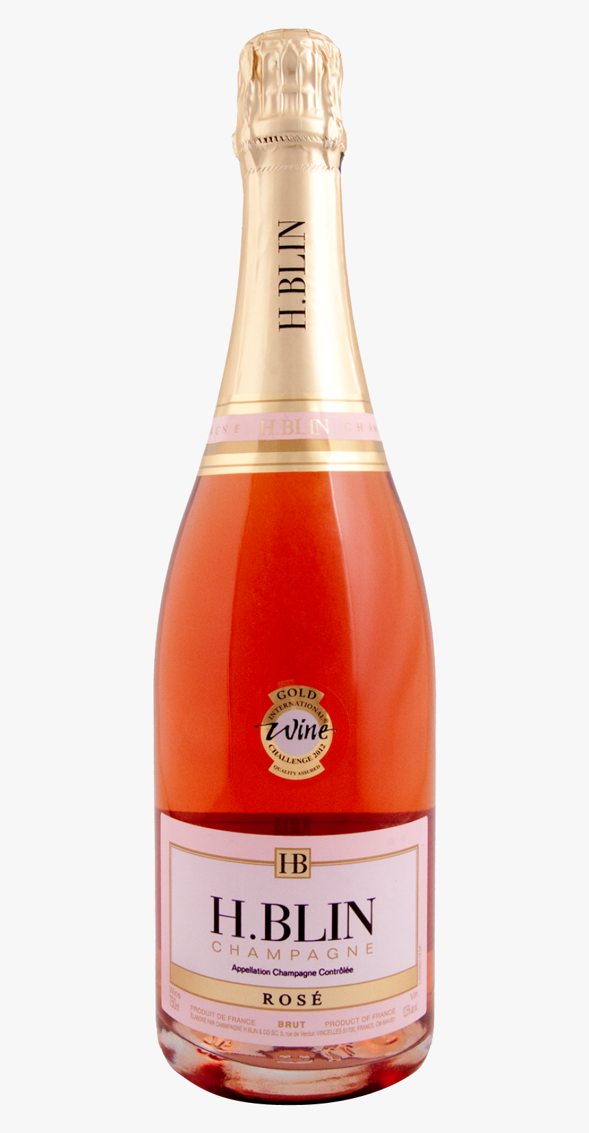 Blin Champagne - Champagne H Blin Rose, HD Png Download, Free Download