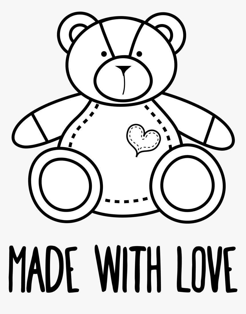Made With Love Bears Logo - Teddy Bear, HD Png Download, Free Download