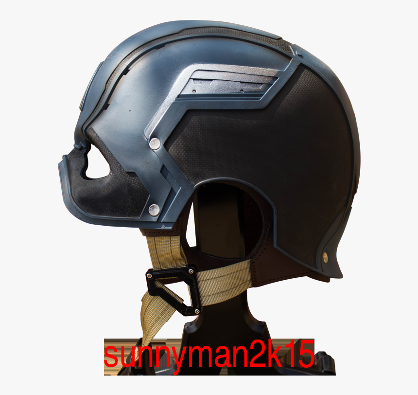 1 Captain America Wearable Helmet Cosplay Replica Realistic - Motorcycle Helmet, HD Png Download, Free Download