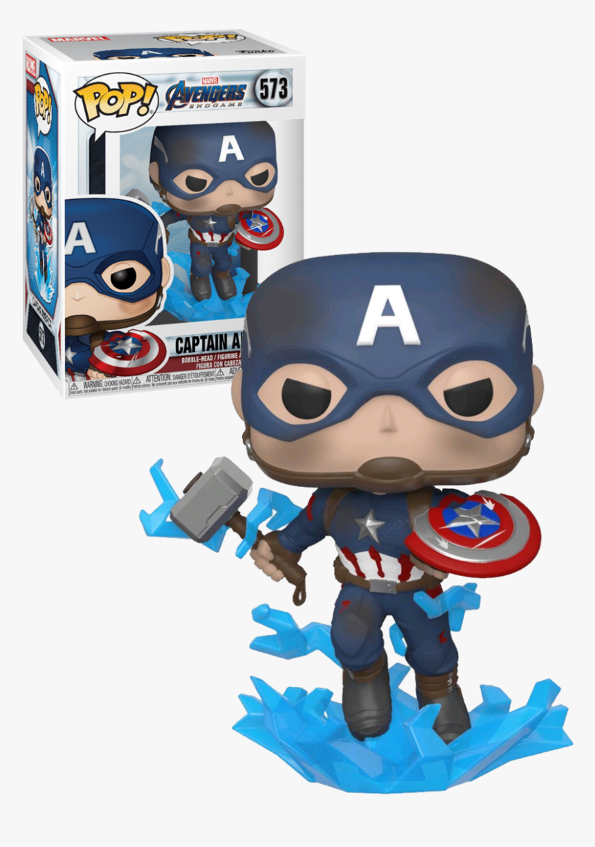 Funko Pop Captain America Con El Mjolnir, HD Png Download, Free Download