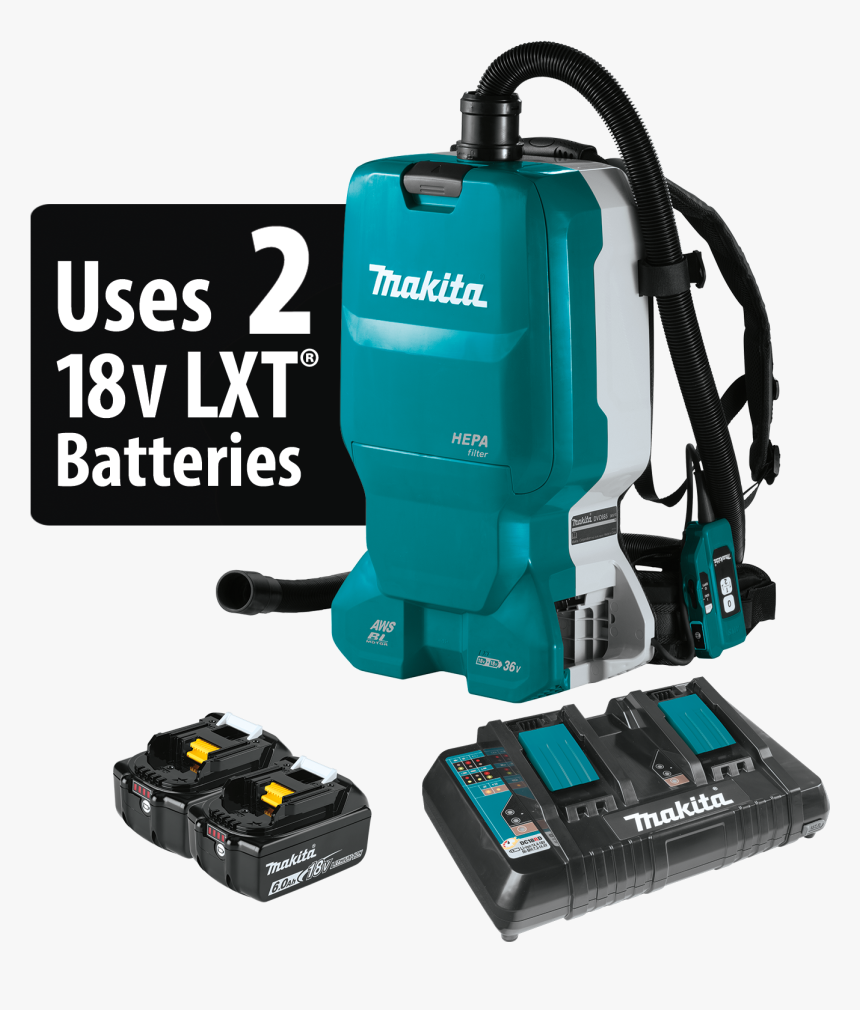 Xcv18ptx - Makita Backpack Vacuum, HD Png Download, Free Download